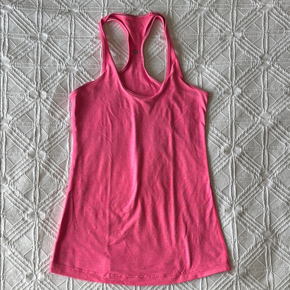 LULULEMON | Women's Pink Cool Racer Back Tank CCRB Original | Size 8